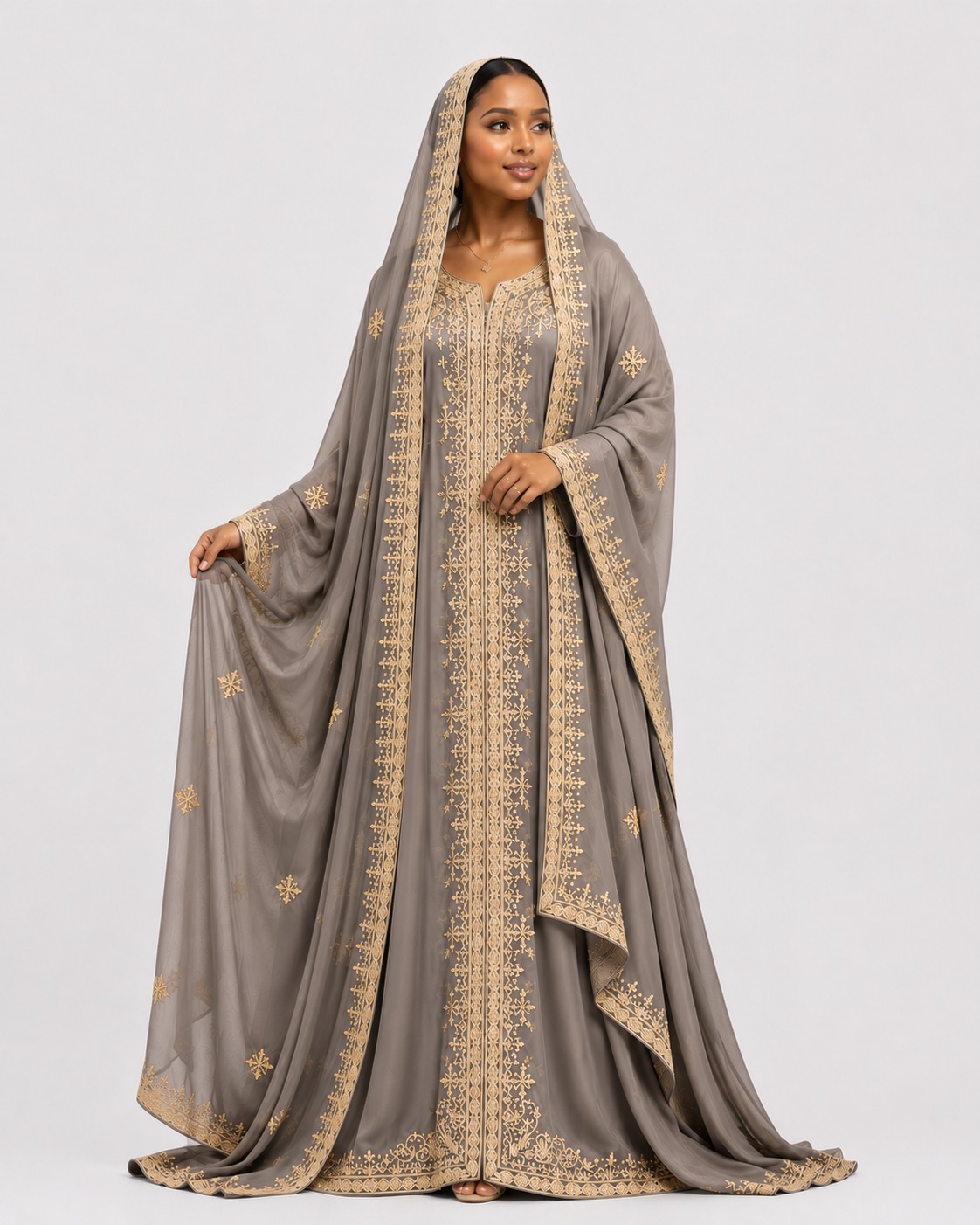 Textured Abaya.