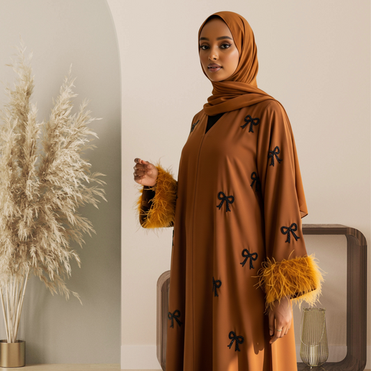 Ostrich Luxe Abaya