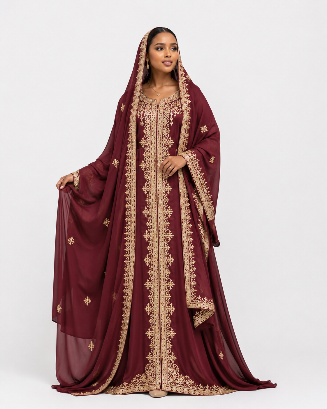 Gold Georgette Ensemble