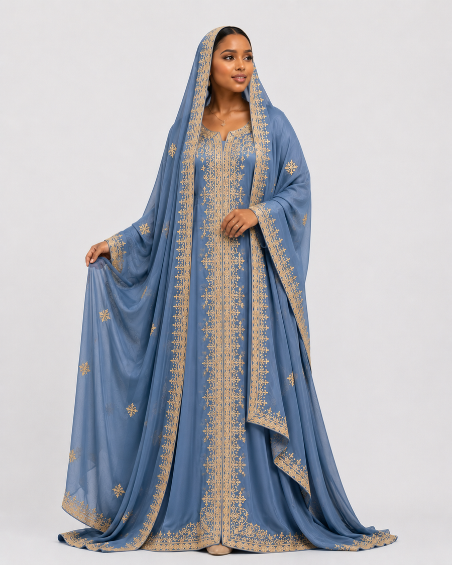 Scattered Fabric Abaya